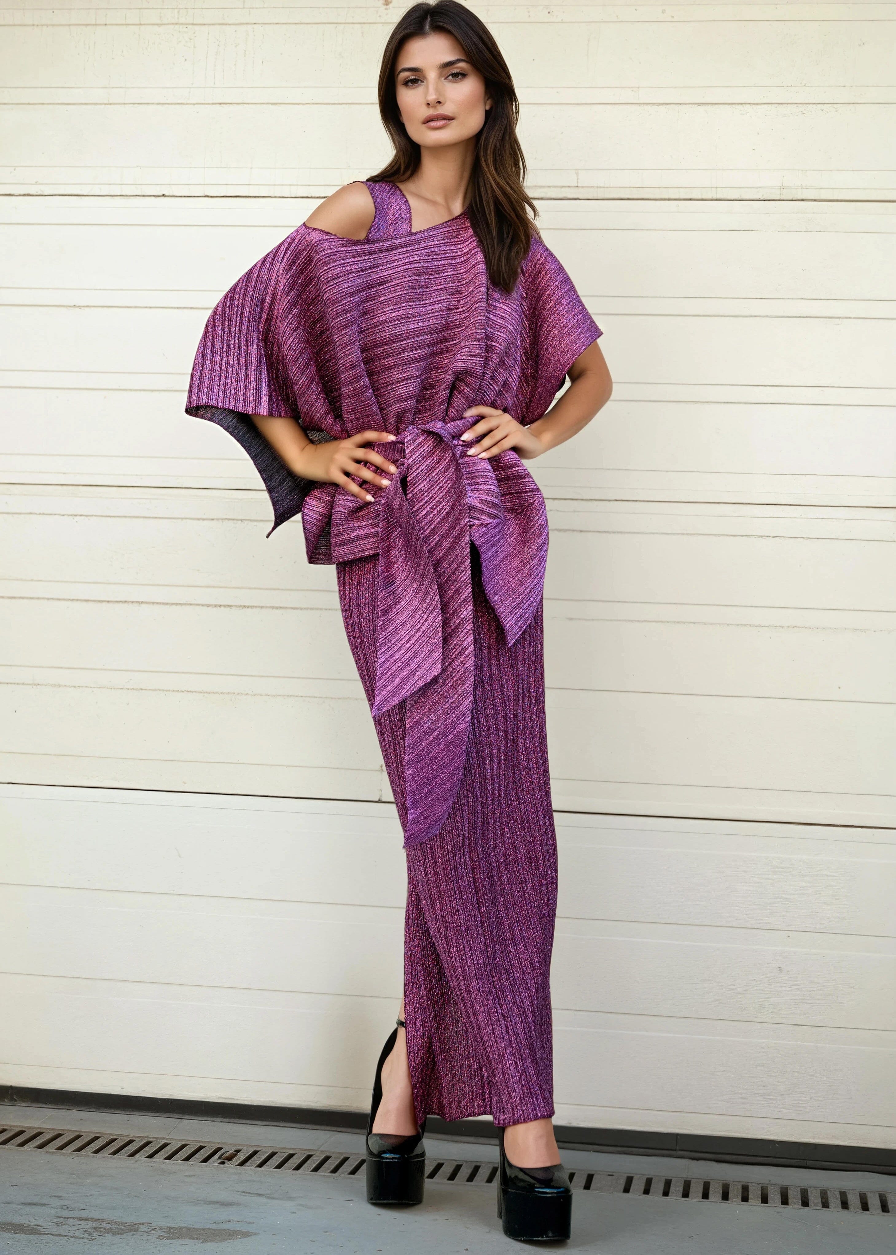 Glitter Wrap Dress Set - Kate Hewko Kate Hewko Canada Glitter Wrap Dress Set - Kate Hewko Kate Hewko Canada