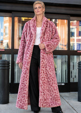 Animal Print Faux Fur Coat