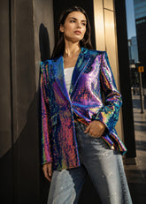 Lux Sequin Blazer