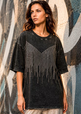Rhinestone Drip Tee