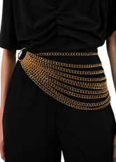 Gold Multi Chain Belt