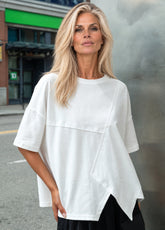 Crosscut Hem Tee