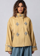 Crystal Embellished Utility Jacket