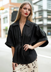High Low Dress Shirt Blouse