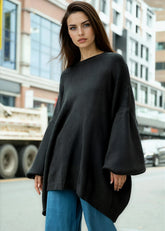 Oversized Balloon Sleeve Sweater