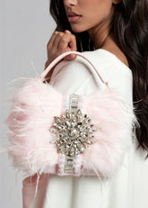 Feather Gemstone Clutch