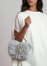 Feather Gemstone Clutch