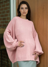 Oversized Balloon Sleeve Sweater