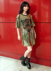 Tiger Head Sequin Tee