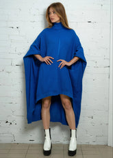 High Low Zigzag Tunic Sweater