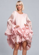 High Low Drama Ruffle Tunic Dress