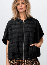 Hooded Drawstring Athleisure Vest