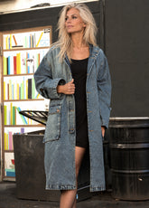 Hooded Utility Denim Jacket