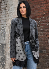 Lace Floral Patchwork Blazer