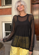 Sheer Mesh Long Sleeve