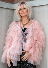 Tiered Tulle Cardigan