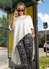 Asymmetric Single Zip Tee