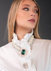 Avant Garde Embellished Dress Shirt Blouses Kate Hewko 