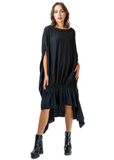 Batwing Cinched Tee Dress