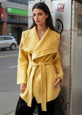 Belted Oversized Lapel Coat