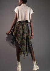 Camo + Tulle Skirt Skirts Kate Hewko 