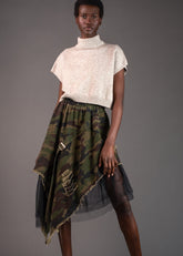 Camo + Tulle Skirt Skirts Kate Hewko 