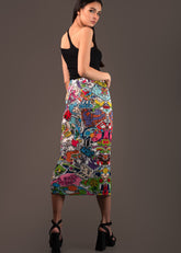 Comic Midi Skirt Skirts Kate Hewko 