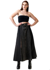 Corset Athleisure Denim Skirt