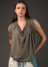 Cowl Neck Tank Top Tank Tops Kate Hewko 