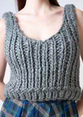 Cropped Knitted Tank