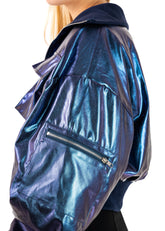 Cropped Metallic Bomber Outerwear Kate Hewko 