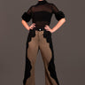 Denim Contrast Wave Pant Pants Kate Hewko Khaki XS 