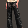 Denim + Leather Contrast Pant Pants Kate Hewko Multi S 