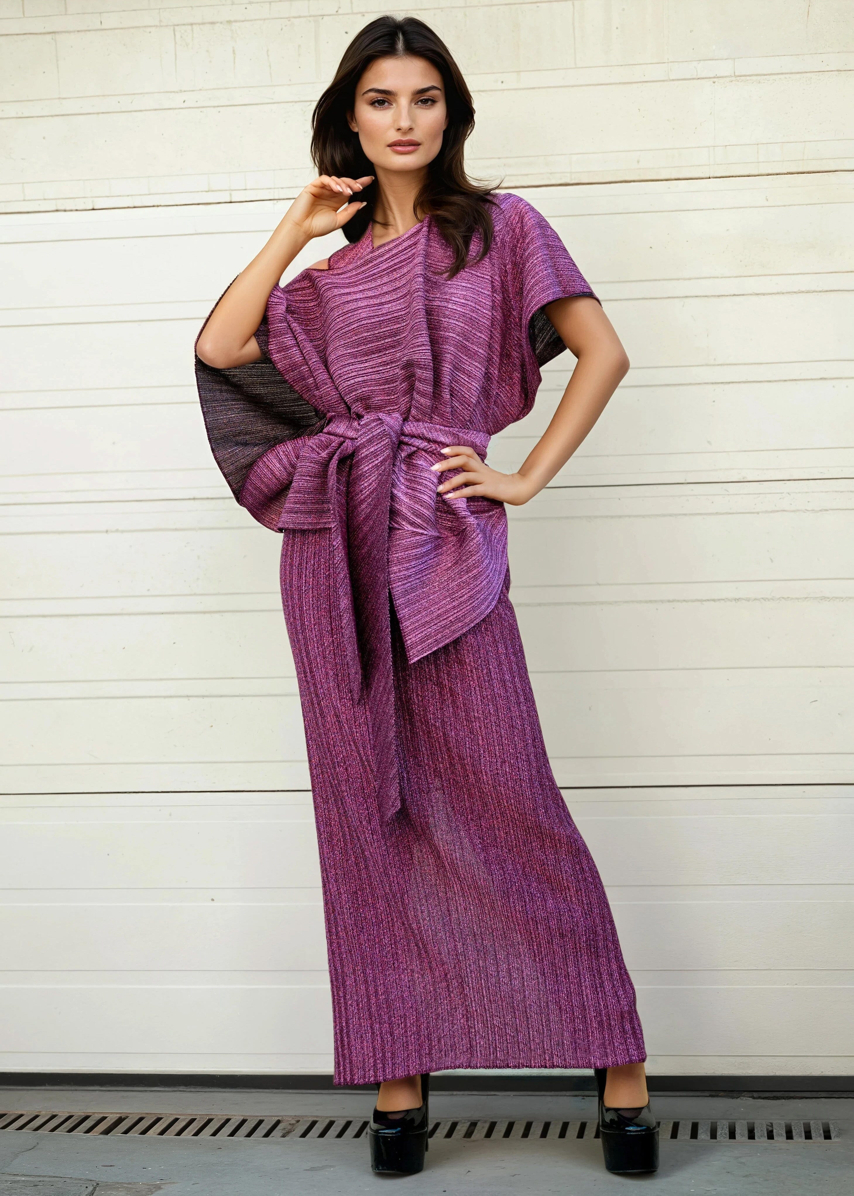 Glitter Wrap Dress Set Glitter Wrap Dress Set