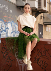 Green Plaid Tulle Skirt Skirts Kate Hewko 