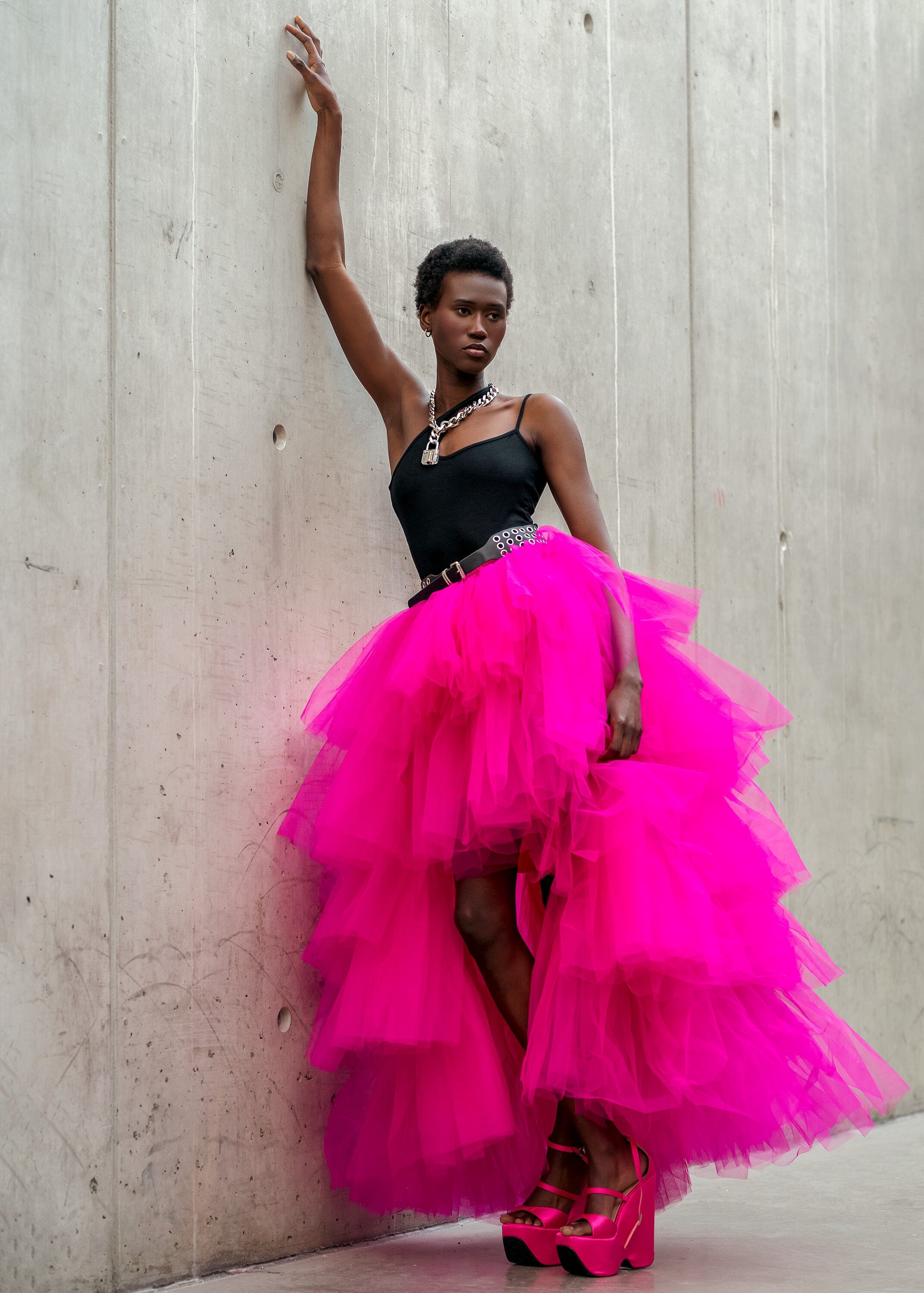 High Low Tiered Tulle Skirt Kate Hewko – Kate Hewko Canada