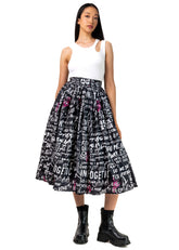 KH Graffiti Print Skirt