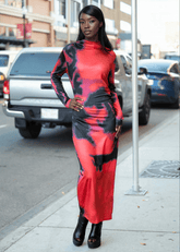 Lava Ruched Bodycon Dress