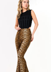 Leopard Flared Pant Pants Kate Hewko 