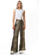 Leopard Print Palazzo Pant