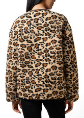 Leopard Print Teddy Coat