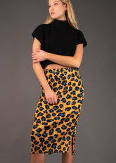 Leopard Print Tube Skirt Skirts Kate Hewko 