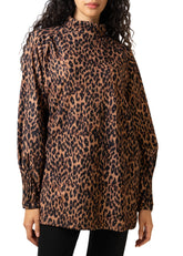 Leopard Turtleneck Tunic