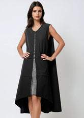 Lightweight Drawstring Zip Vest