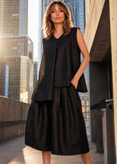 Liquid Black Pant Set