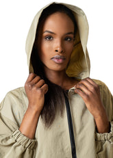 Long Lightweight Hooded Jacket