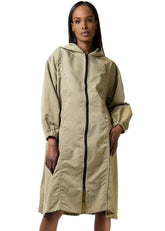 Long Lightweight Hooded Jacket