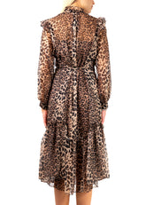 Long Sheer Leopard Print Dress Dresses Kate Hewko 