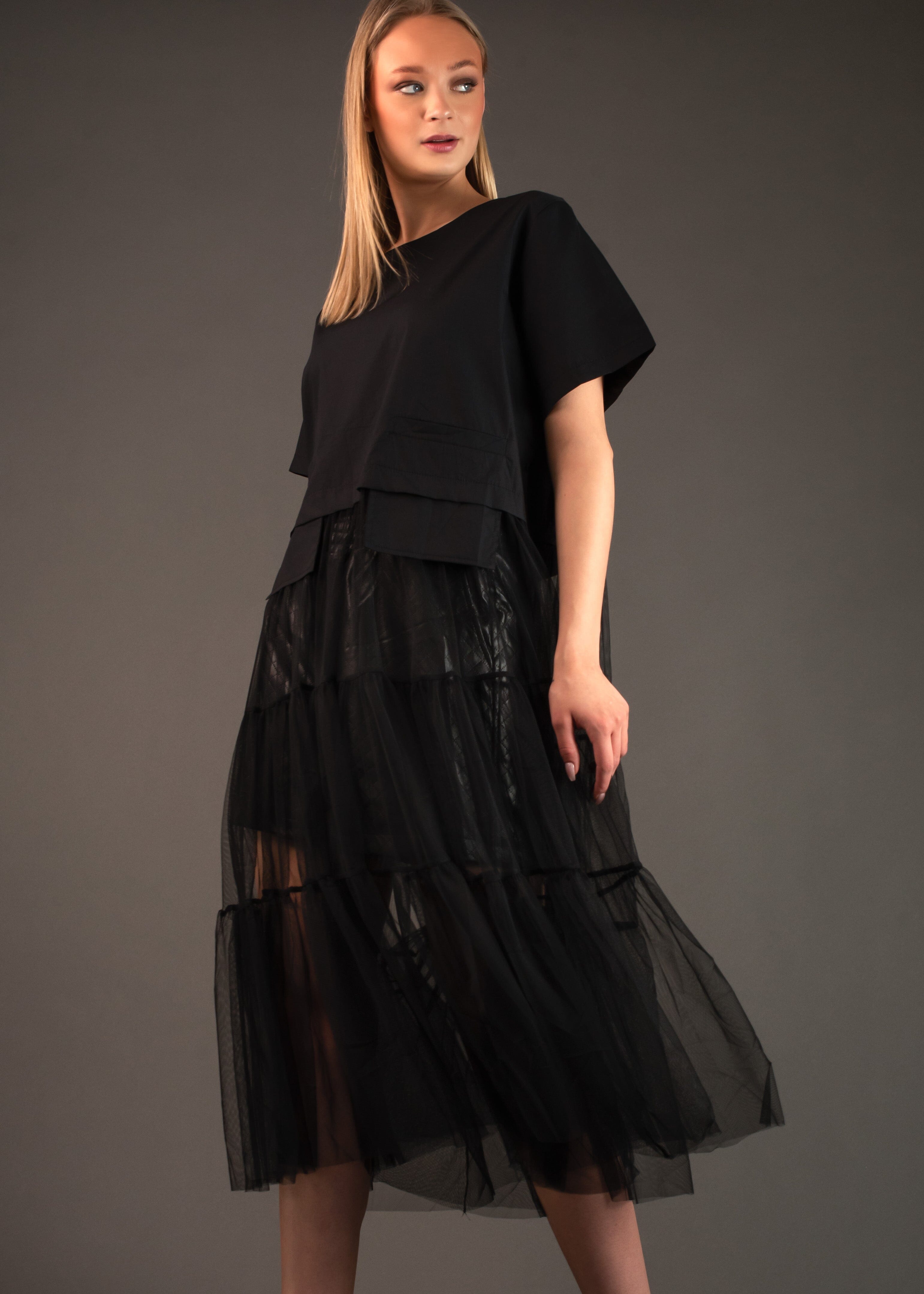 Black Tulle Skirt With T Shirt Leather Tutu Skirt Black Tutu High