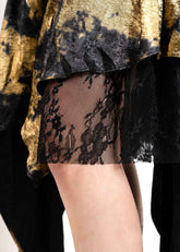 Metallic Draped Midi Dress Dresses Kate Hewko 